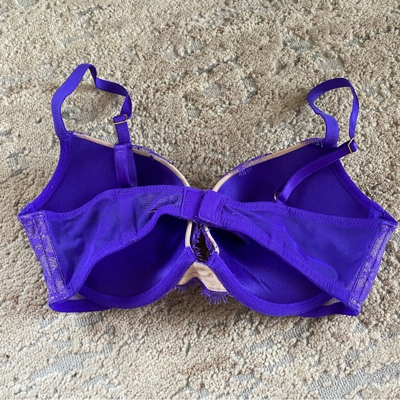 Victoria’s Secret Very Sexy Push Up Padded Underwired Opaque Bra Purple: 32C - Picture 5 of 7